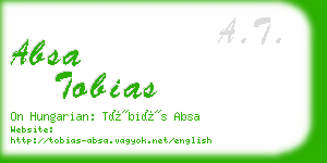 absa tobias business card